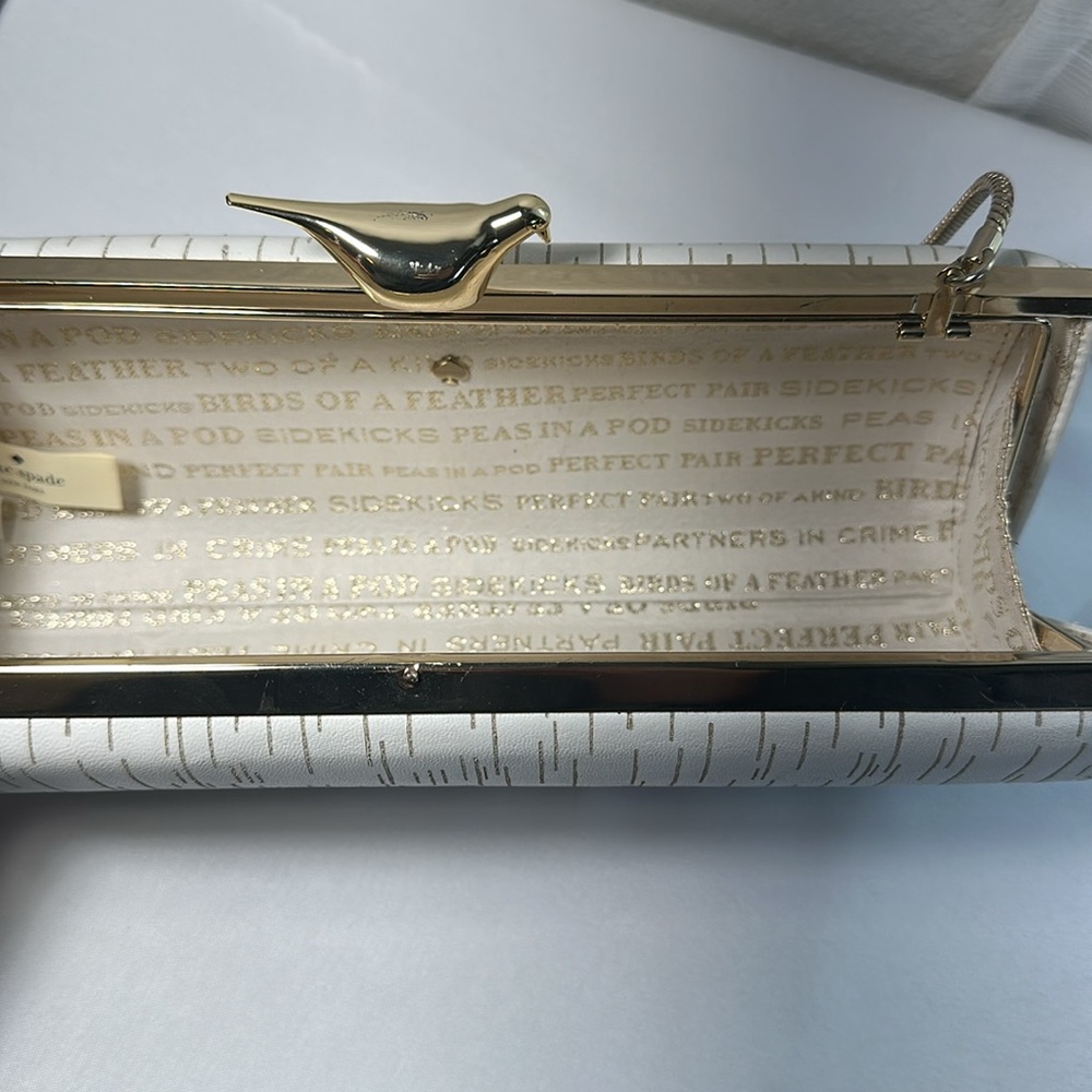 Kate Spade Wedding Belles Clutch/Shoulder Bag Mr & Mrs Purse - Picture 6 of 6